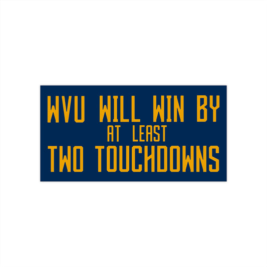 Two Touchdowns Bumper Sticker