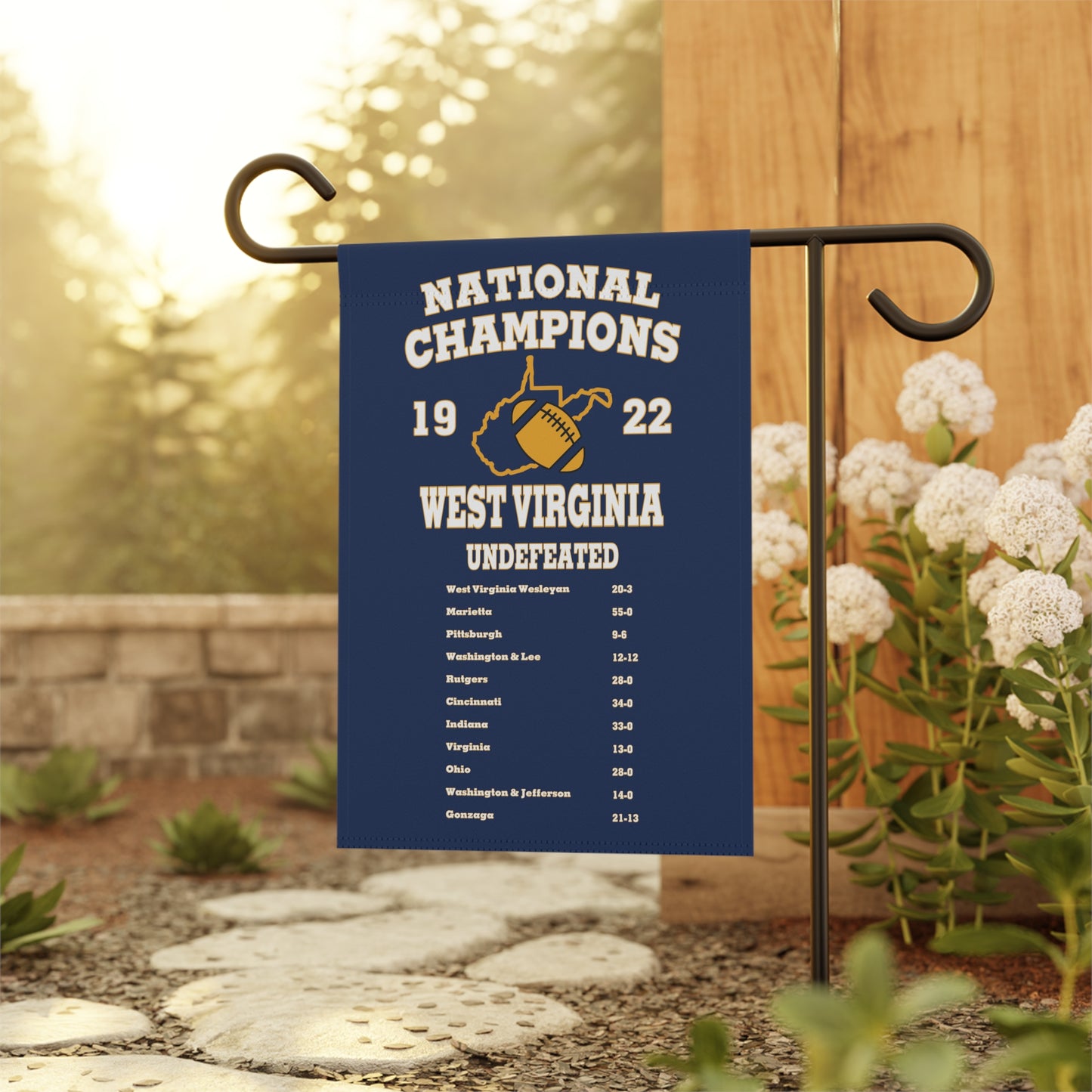 Small 1922 West Virginia National Champion Banner